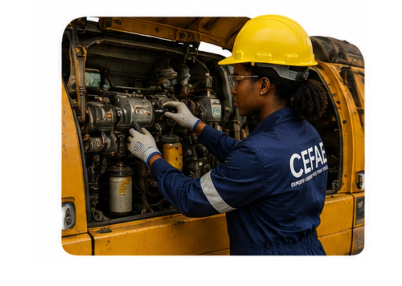 Formation technique CEFAE sur engin lourd